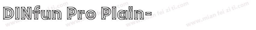 DINfun Pro Plain字体转换